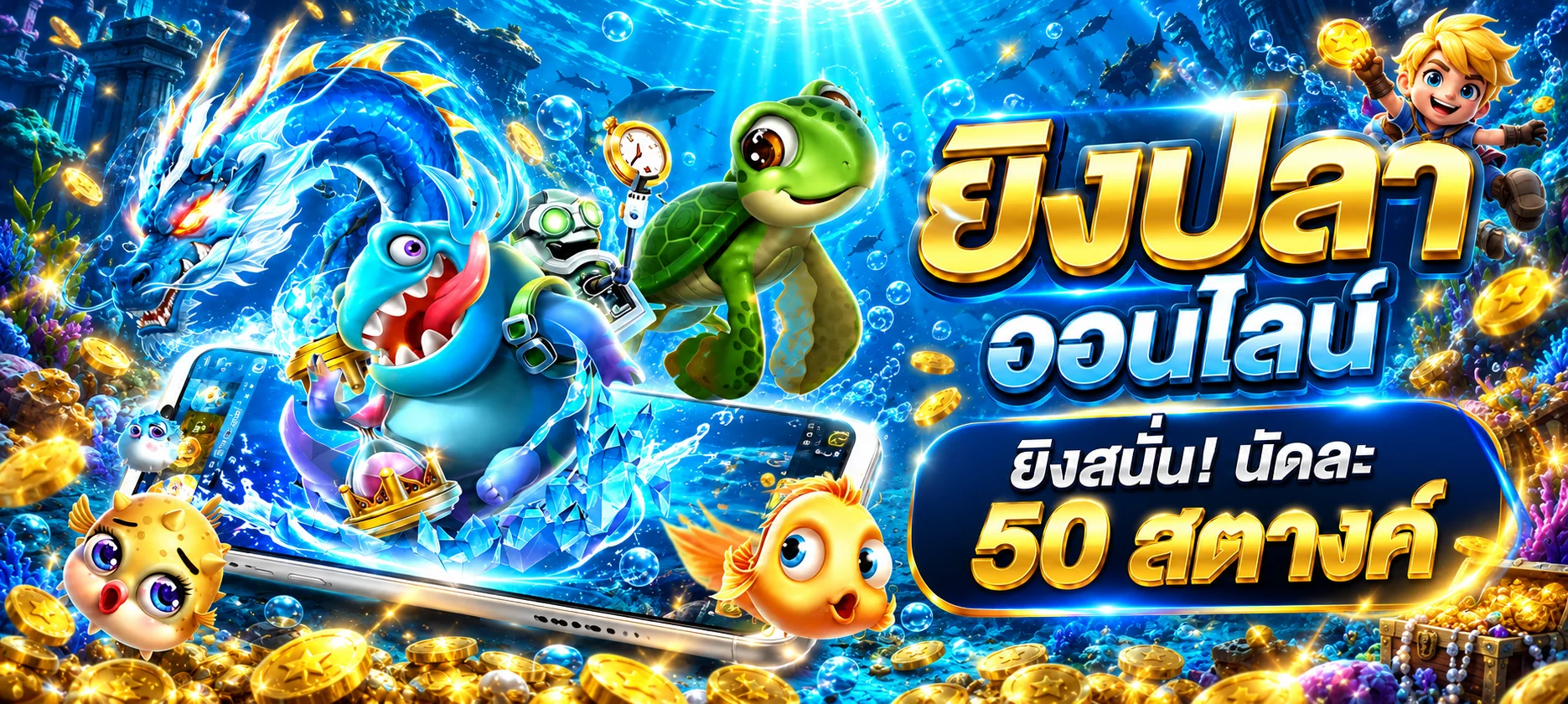 สล็อตออนไลน์ PANAMA888 ฉากเกมยิงปลาพรีเมียม